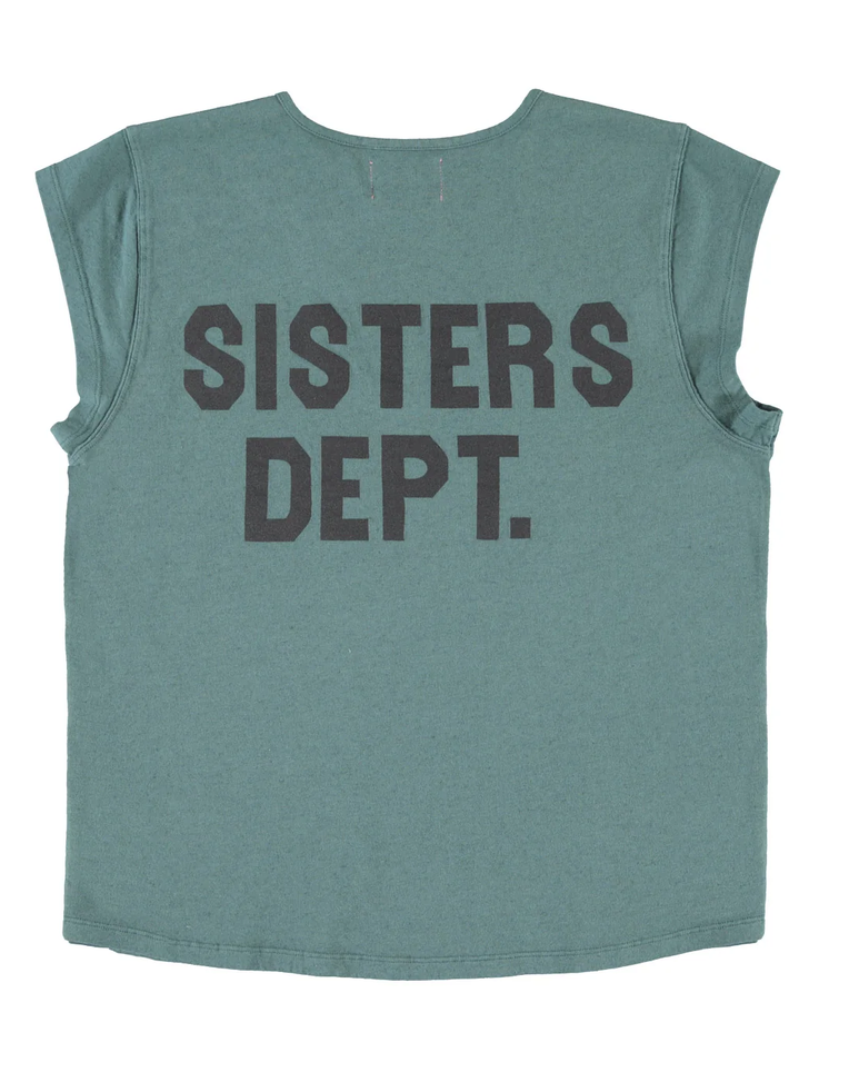 sisters department - shirt, petrol blue, sisters dept