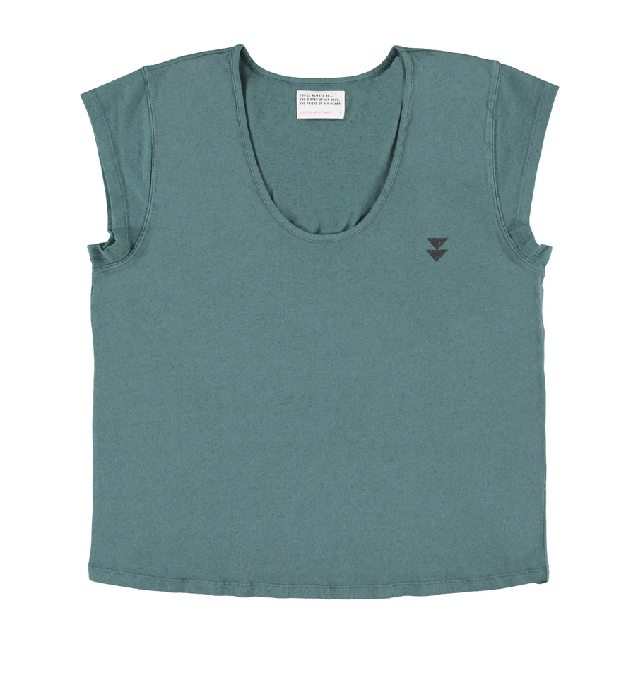 sisters department - shirt, petrol blue, sisters dept