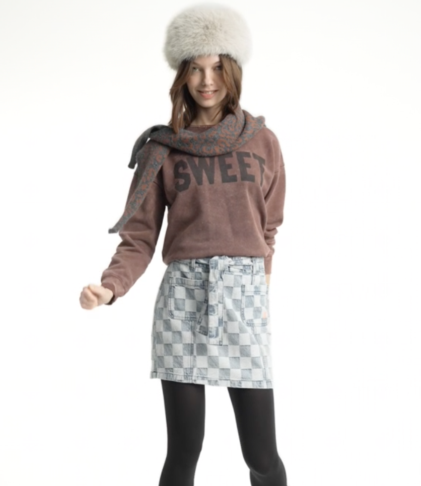 sisters department - sweatshirt, brown, sweet