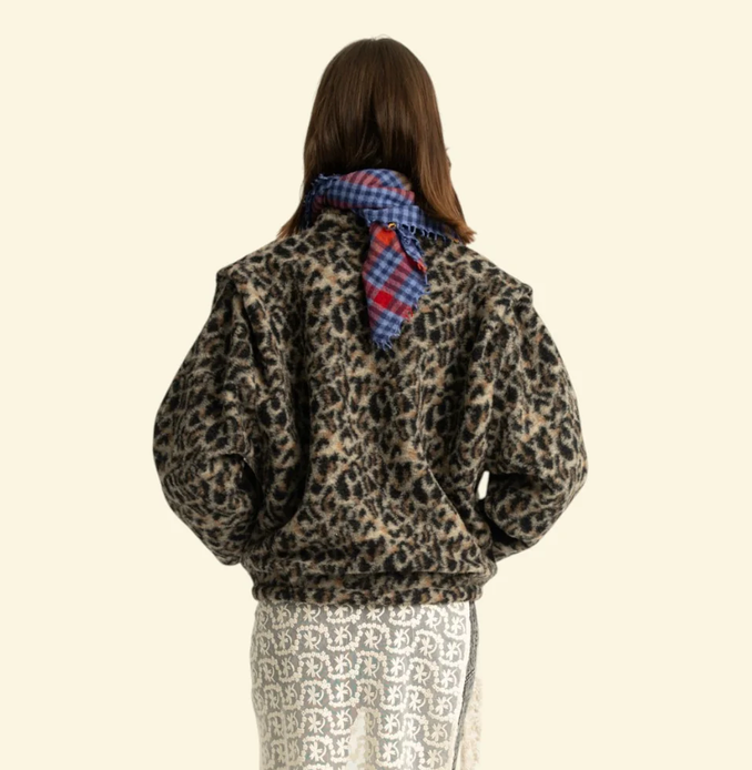 sisters department - jacket, ecru, animal