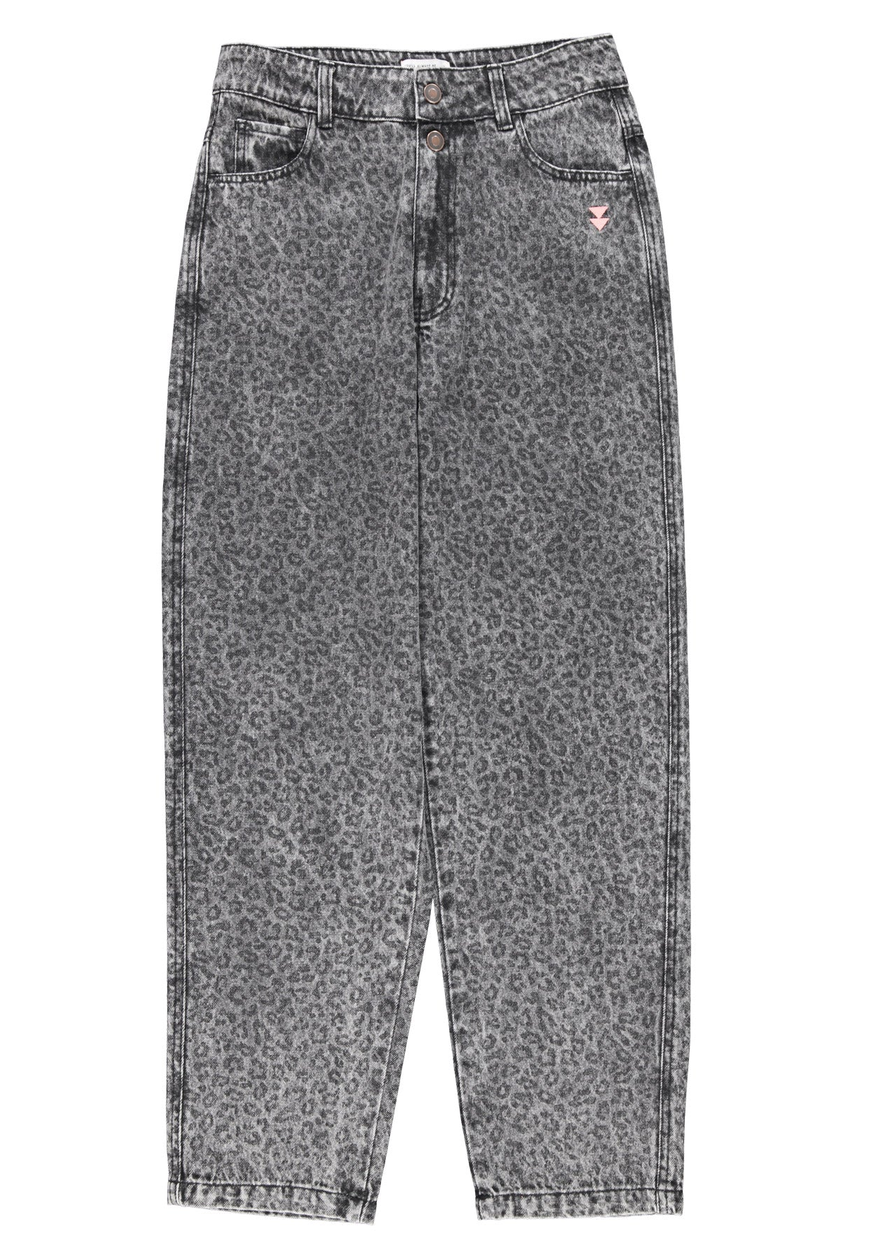 sisters department - trousers, black, animal