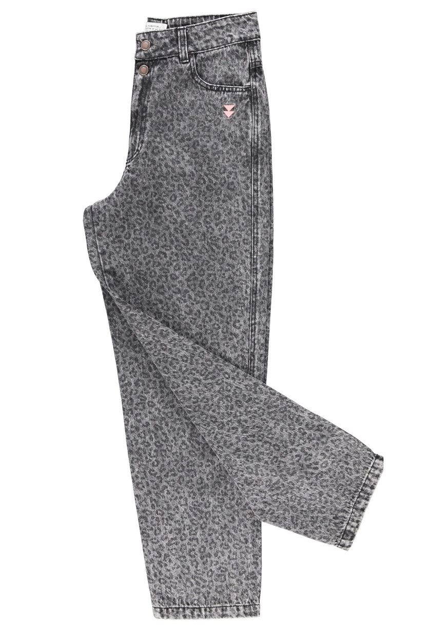 sisters department - trousers, black, animal