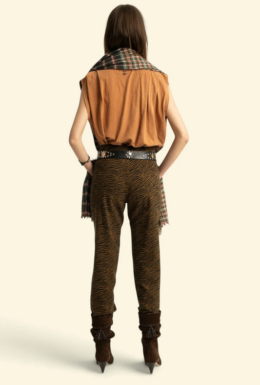 sisters department - trousers, brown, zebra