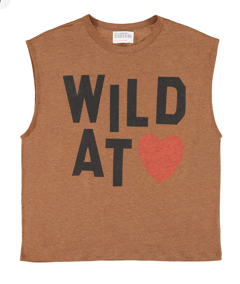 sisters department - shirt, brown, wild at heart