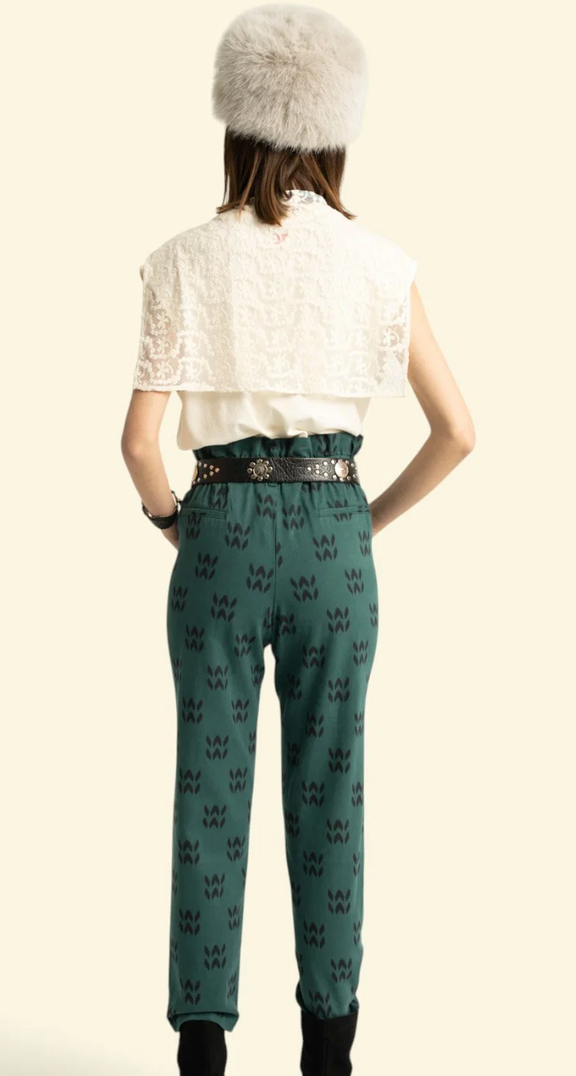 sisters department - trousers, petrol blue, ethnic