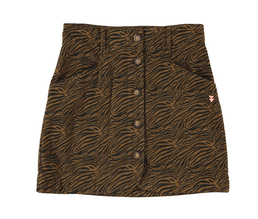 sisters department - short skirt, brown, zebra