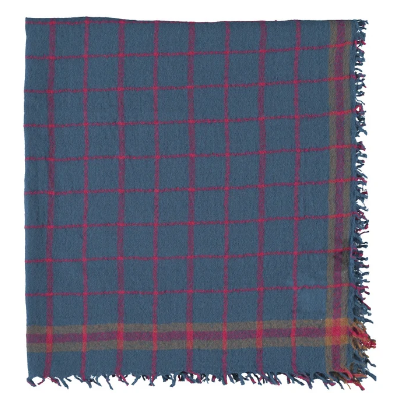 piupiuchick - scarf, blue checkered