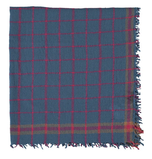 piupiuchick - scarf, blue checkered