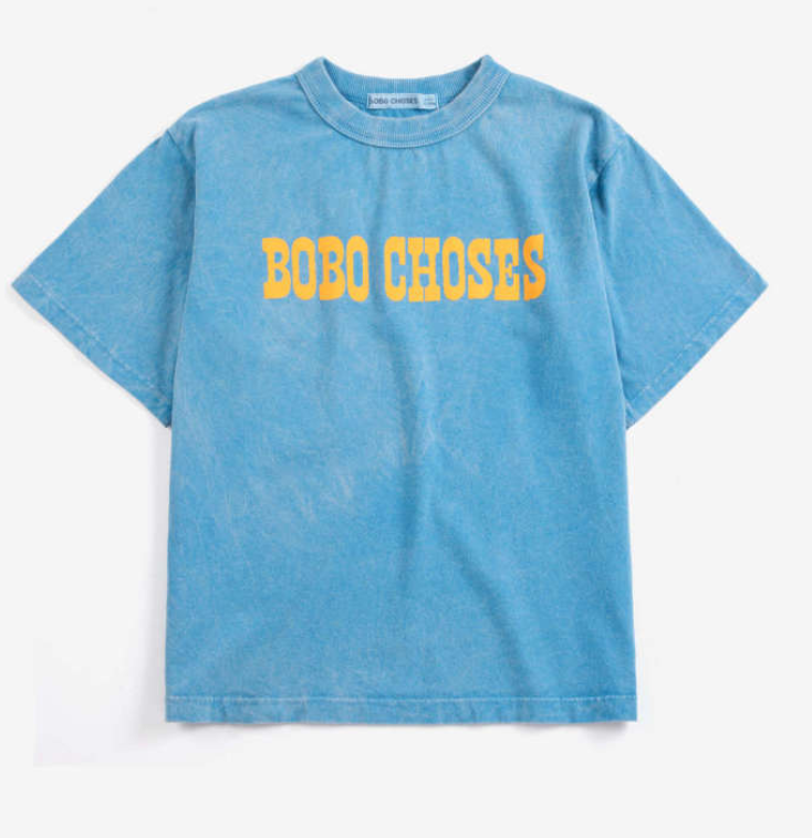 bobo choses kids - pop shirt, blue