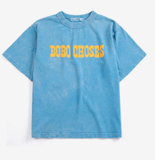 bobo choses kids - pop shirt, blue