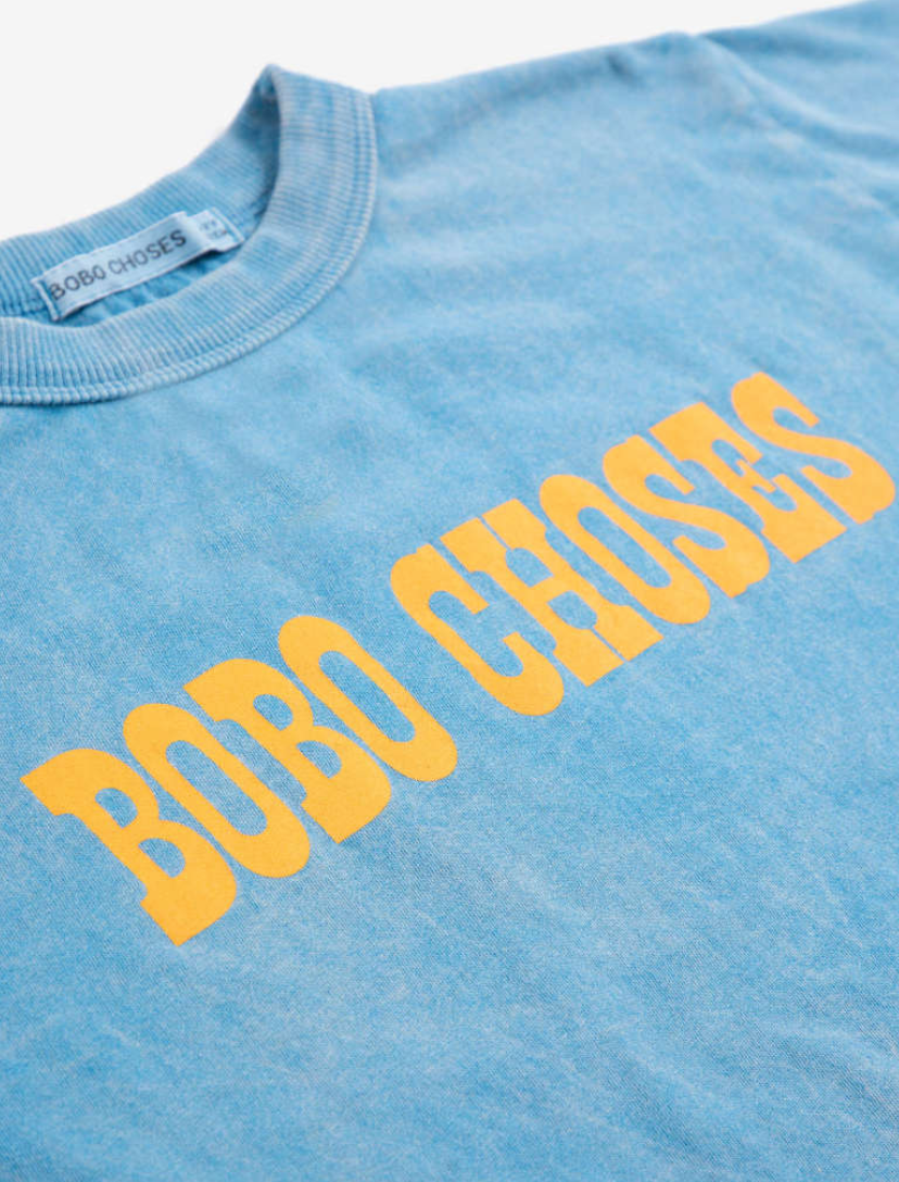 bobo choses kids - pop shirt, blue
