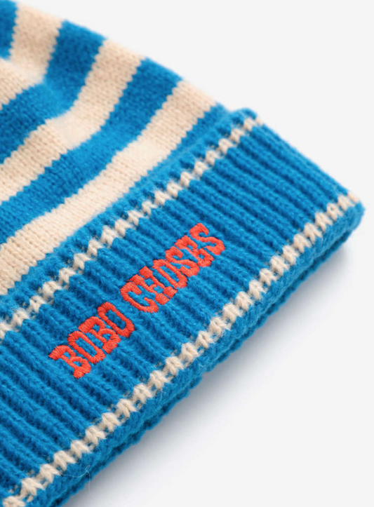 bobo choses kids - stripes knitted beanie