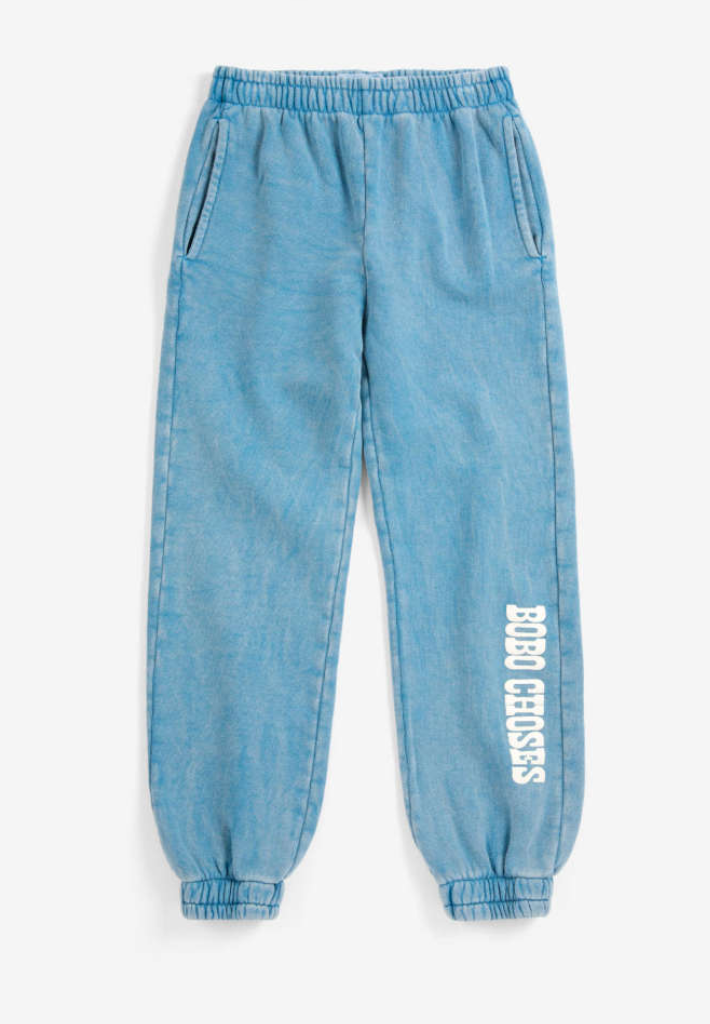 bobo choses kids - pop jogging pants, blue