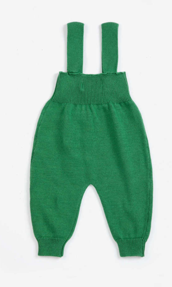 bobo choses kids - mush monster knitted overall, green