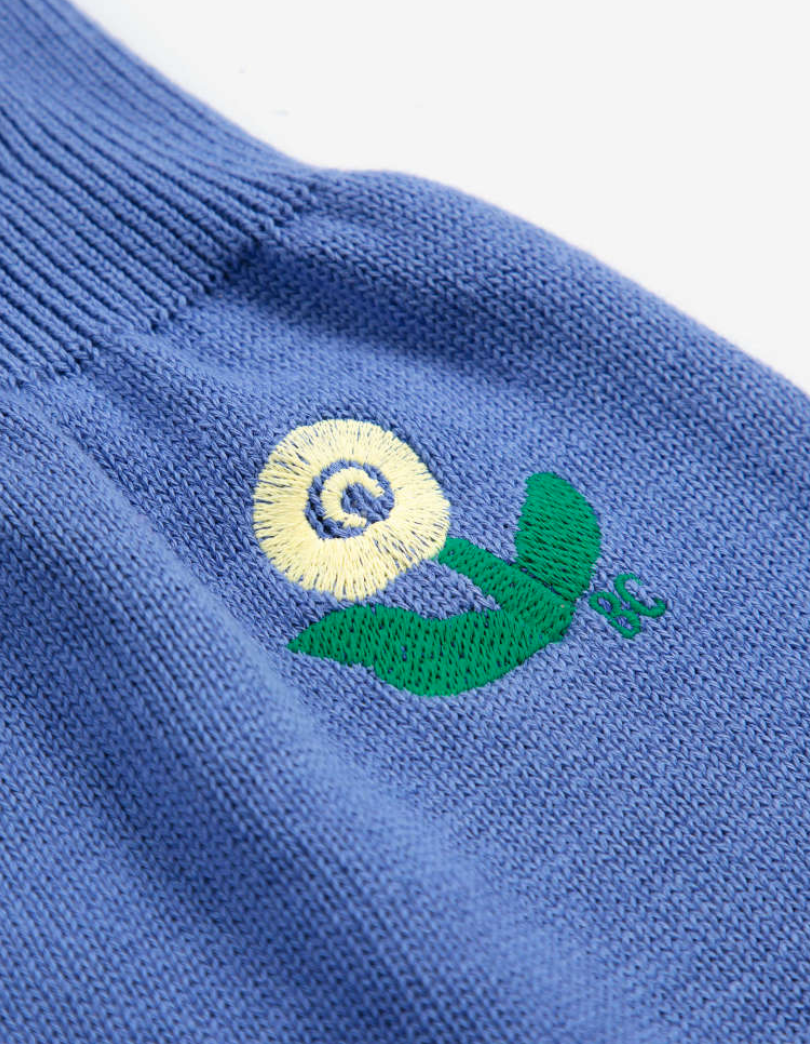 bobo choses kids - stamp bloom knitted overall