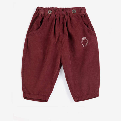 bobo choses kids - curious owl corduroy pants