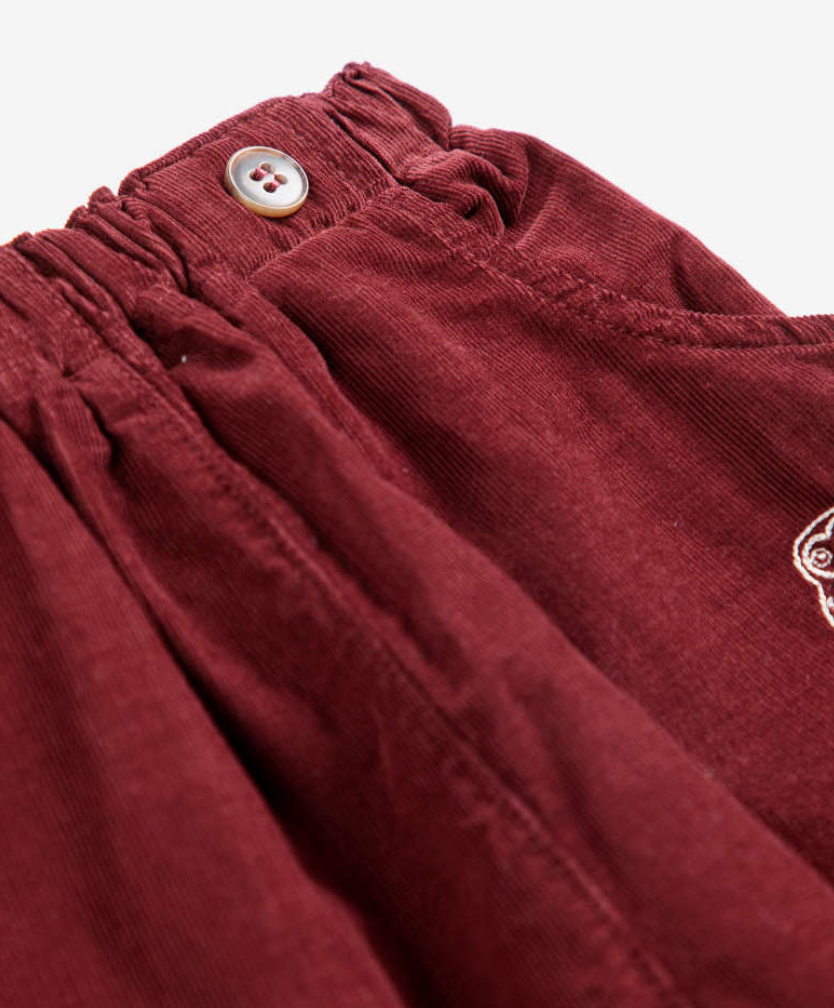 bobo choses kids - curious owl corduroy pants