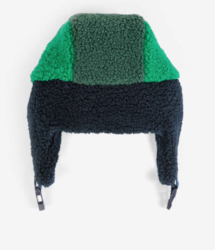 bobo choses kids - color block sheepskin chapka