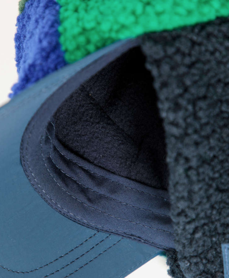bobo choses kids - color block sheepskin chapka