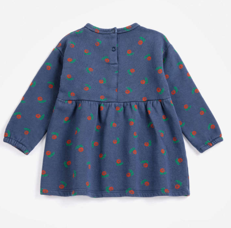 bobo choses kids - stamp bloom all over fleece dress
