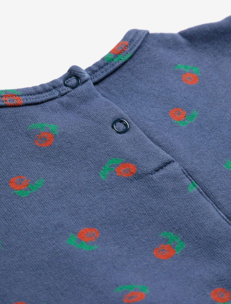 bobo choses kids - stamp bloom all over fleece dress