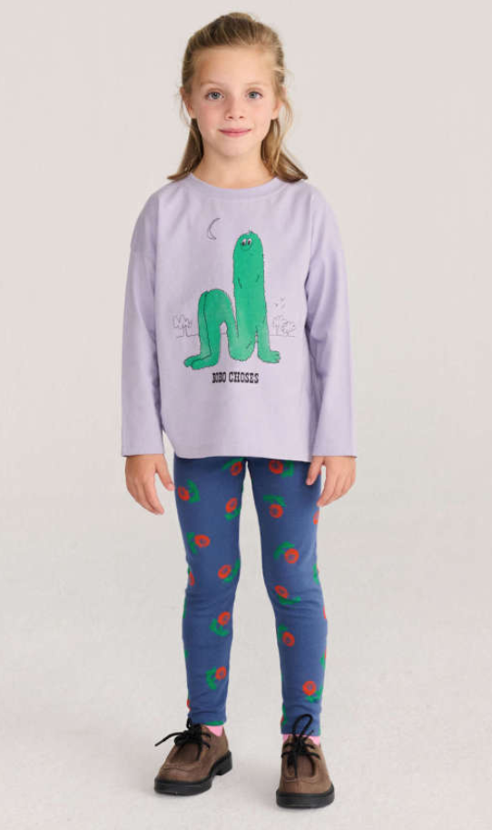 bobo choses kids - stamp bloom all over leggins