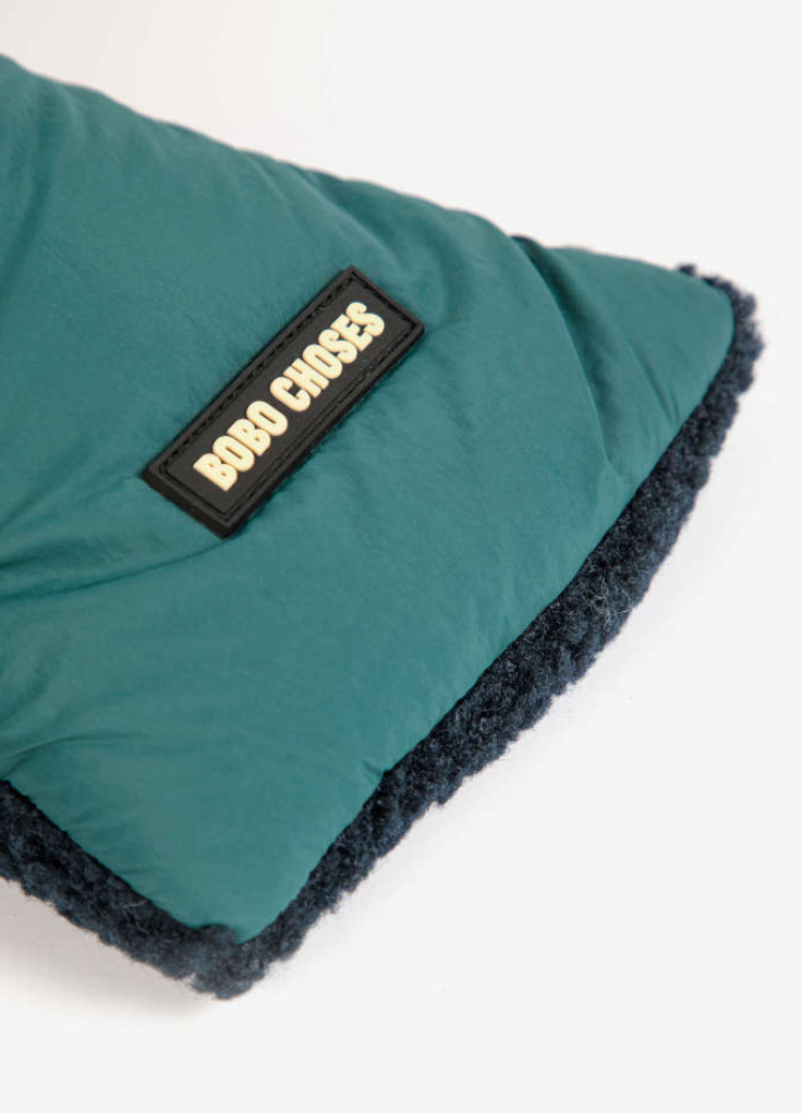 bobo choses kids - color block sheepskin neck warmer