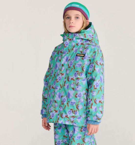bobo choses kids - watercolor all over ski anorak