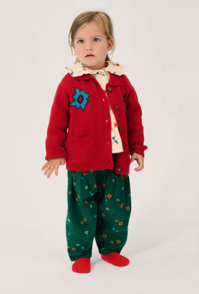 bobo choses kids - blossom all over corduroy pants