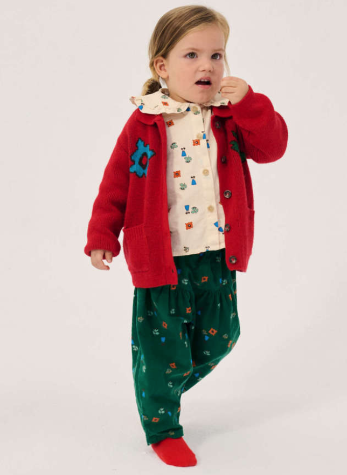 bobo choses kids - blossom all over corduroy pants