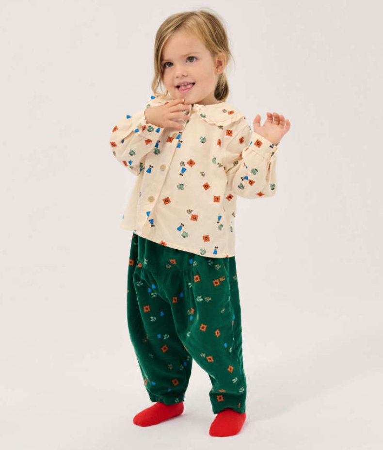 bobo choses kids - blossom all over corduroy pants