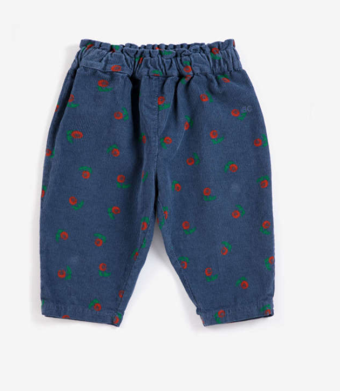 bobo choses kids - stamp bloom all over corduroy pants