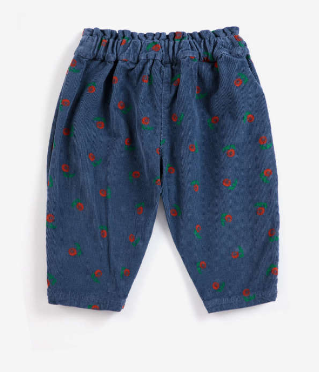 bobo choses kids - stamp bloom all over corduroy pants