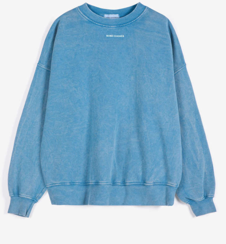 bobo choses adults - blue ease sweatshirt