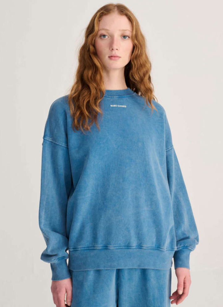 bobo choses adults - blue ease sweatshirt