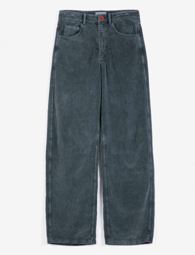 bobo choses adults - corduroy barrel trousers, dark grey