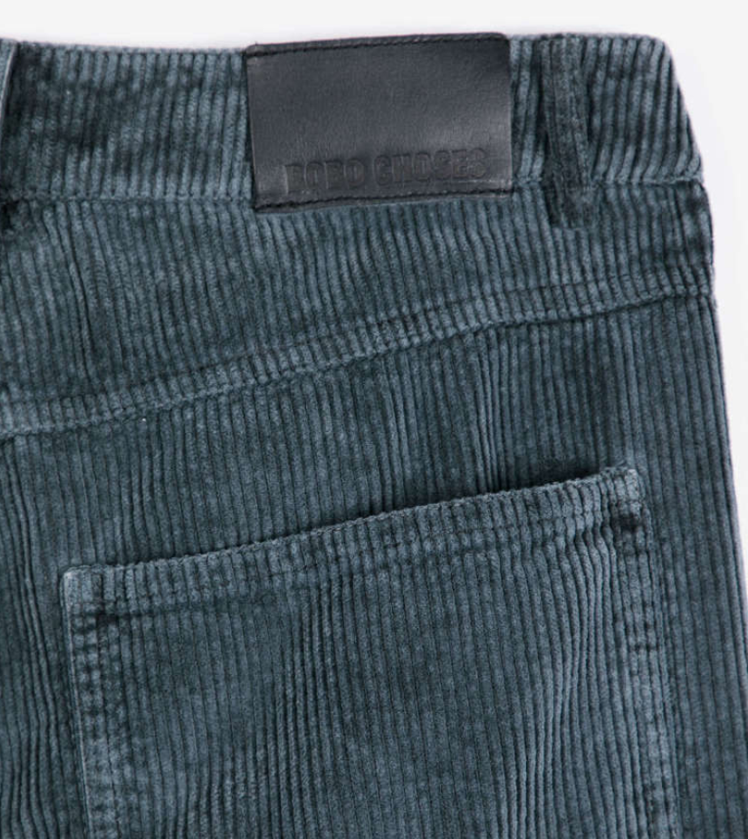 bobo choses adults - corduroy barrel trousers, dark grey