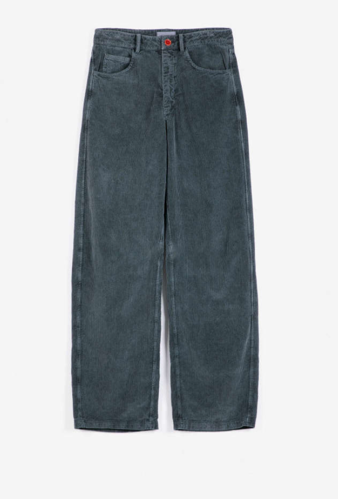 bobo choses adults - corduroy barrel trousers, dark grey