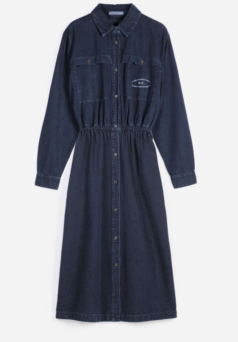 bobo choses adults - washed light denim dress