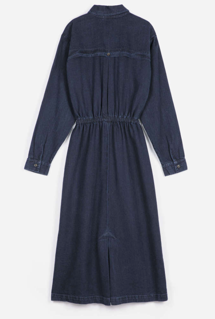 bobo choses adults - washed light denim dress