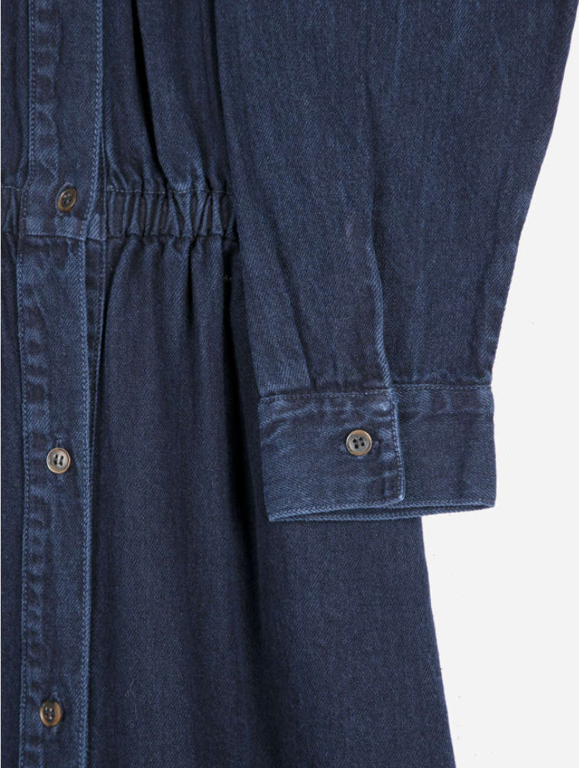 bobo choses adults - washed light denim dress