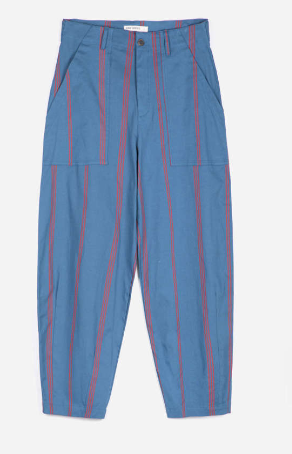 bobo choses adults - triple Stripes all over cotton barrel pants