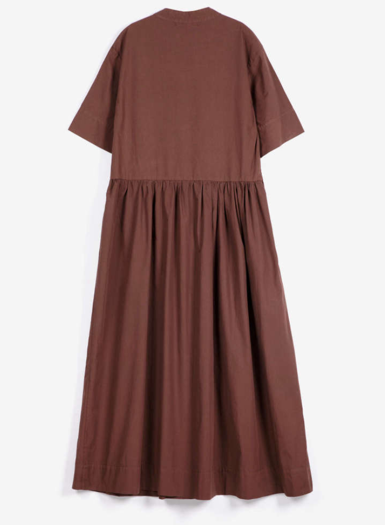 bobo choses adults - monster mug paper touch midi dress, dark brown