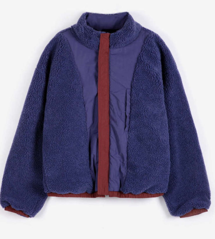 bobo choses adults - color block nylon sherpa puffer