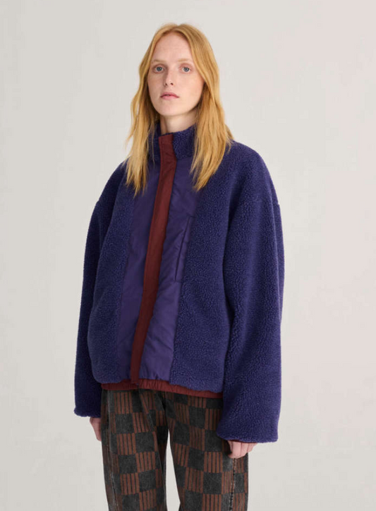 bobo choses adults - color block nylon sherpa puffer