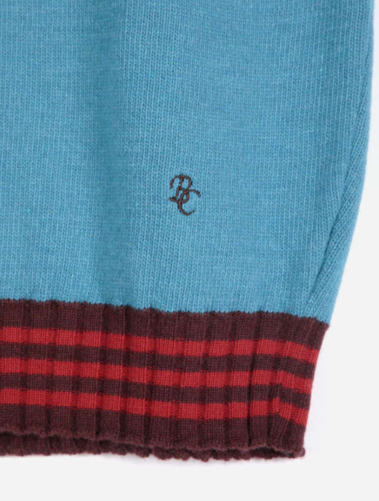 bobo choses adults - striped knitted wool blend vest