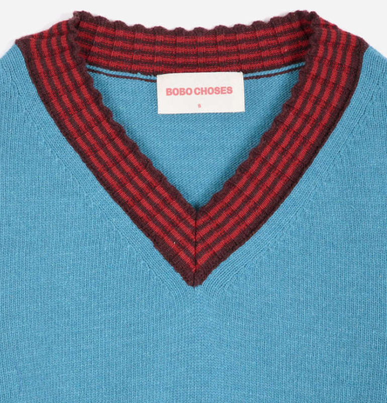 bobo choses adults - striped knitted wool blend vest