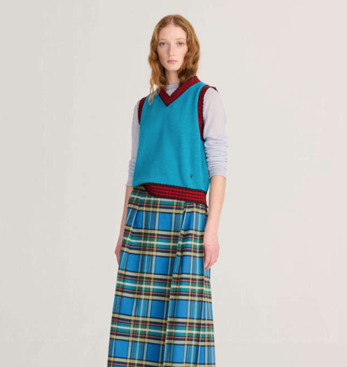 bobo choses adults - striped knitted wool blend vest