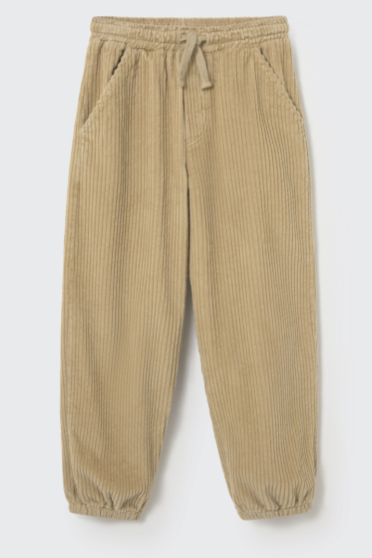 cozmo - eider, wide wale corduroy pants, stone