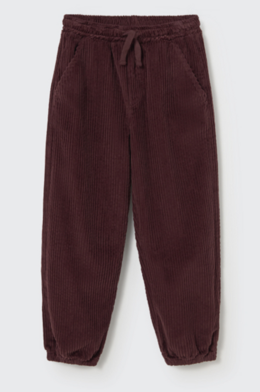 cozmo - eider, wide wale corduroy pants, chocolate